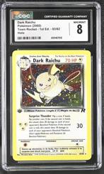 Pokémon - 1 Graded card - Raichu #Dark 83/82 - 1st Edition -, Hobby en Vrije tijd, Verzamelkaartspellen | Pokémon, Nieuw