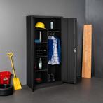 Lockerkast met 6 vakken en hanggedeelte - zwart, 80 cm, Huis en Inrichting, Kasten | Lockerkasten, Verzenden, Nieuw