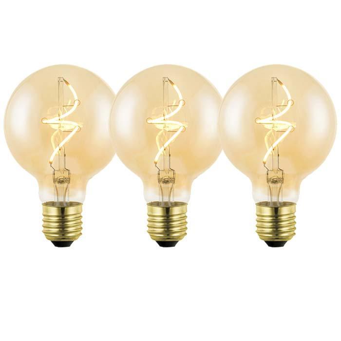 Set van 3 LED lampen E27 | 3.2 watt dimbaar | 2000K extra wa, Huis en Inrichting, Lampen | Losse lampen, Overige typen, Nieuw