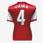 Patrick Vieira Signed Arsenal Football Shirt - Retro Home, Ophalen of Verzenden, Nieuw