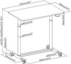 Bureau zit sta verrijdbaar - laptoptafel - in hoogte, Huis en Inrichting, Bureaus, Verzenden, Nieuw