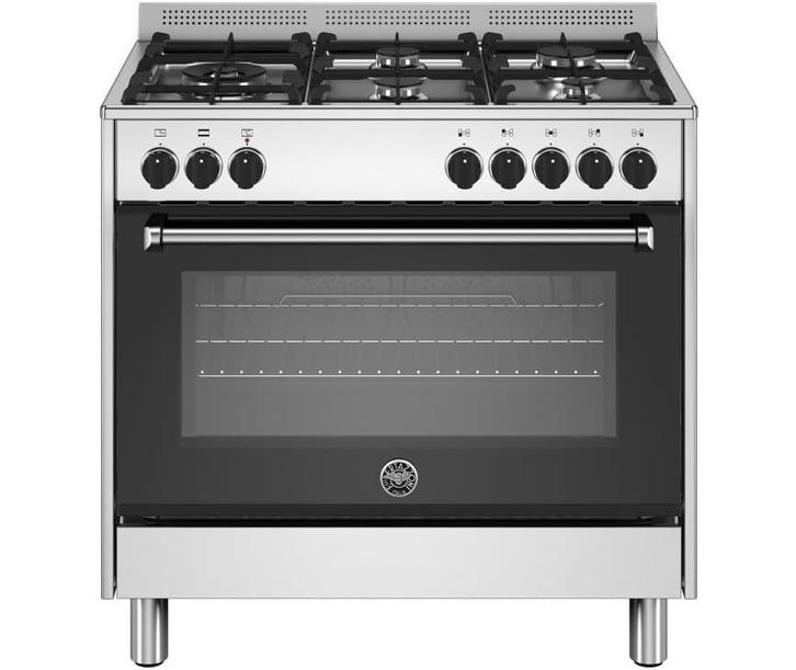 Bertazzoni MPL95L1EXE gas fornuis met 5 branders, rvs1265, Witgoed en Apparatuur, Fornuizen, Nieuw, Ophalen of Verzenden