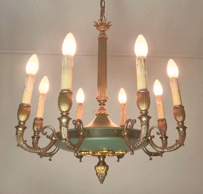 Maison Lucien Gau - Kroonluchter - Empire Hanglamp - Brons, Antiek en Kunst, Curiosa en Brocante