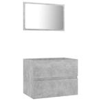 Badkamermeubelset Betongrijs - Tweedekansje - OP=OP, Nieuw, Minder dan 100 cm, Wastafelkast, 25 tot 50 cm