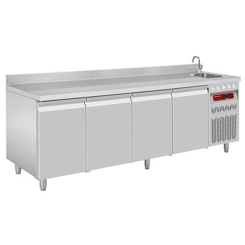 Koelwerkbank | Spoelbak | 550L | 4 Deuren (1/1 GN) |, Zakelijke goederen, Horeca | Keukenapparatuur, Nieuw in verpakking, Verzenden