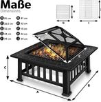 tillvex Vuurschaal met vonkbescherming en grillrooster, outd, Tuin en Terras, Tuinmeubel-accessoires, Verzenden, Nieuw