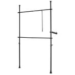 2dekans | SoBuy Opbergsysteem - Zwart - 77-112 x 103-278 cm, Huis en Inrichting, Ophalen of Verzenden, Zo goed als nieuw