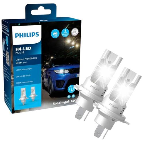 Philips H4-LED Ultinon Pro6000 Boost Gen2 LED Lampen, Auto-onderdelen, Verlichting, Nieuw, Verzenden