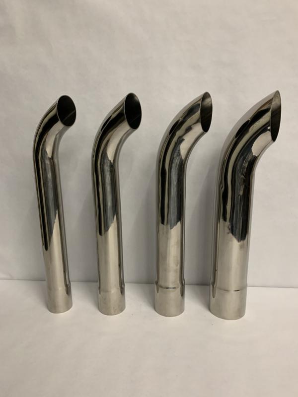 Rvs eindsierstuk turndown 18 inch long. 2 - 2.25 - 2.5 - 3, Auto-onderdelen, Uitlaatsystemen, Nieuw, Ophalen of Verzenden