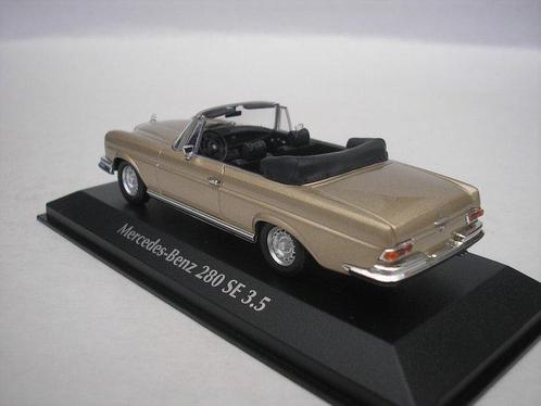 Maxichamps 1:43 - Modelauto - Mercedes-Benz 280 SE 3.5, Hobby en Vrije tijd, Modelauto's | 1:5 tot 1:12