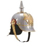 vidaXL Pickelhaube Germaans replica LARP staal zilverkleurig, Verzenden, Nieuw