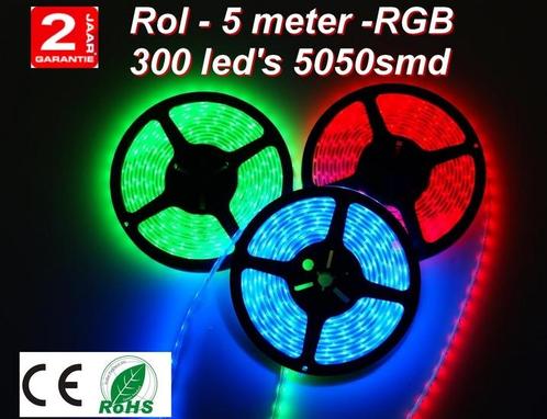 5m RGB LEDstrip 300 leds IP65, Huis en Inrichting, Lampen | Losse lampen, Verzenden