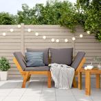 vidaXL Tuinbank met kussens 2-in-1 massief acaciahout, Tuin en Terras, Tuinbanken, Verzenden, Nieuw, Hout