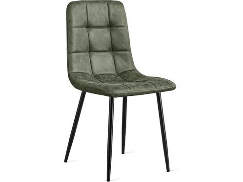 Refurna - Eetkamerstoel Yerevan Microleder Army Set van 2, Huis en Inrichting, Stoelen, Nieuw, Verzenden