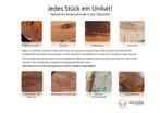 Massief houten design salontafel BOLT 100cm Sheesham, Nieuw, Ophalen of Verzenden