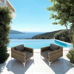 Modulaire wicker set Villanova set 5 2-zitter met aluminium, Verzenden, Nieuw