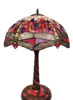 Lamp - Tiffany style - Dragonfly - Messing, Antiek en Kunst, Curiosa en Brocante