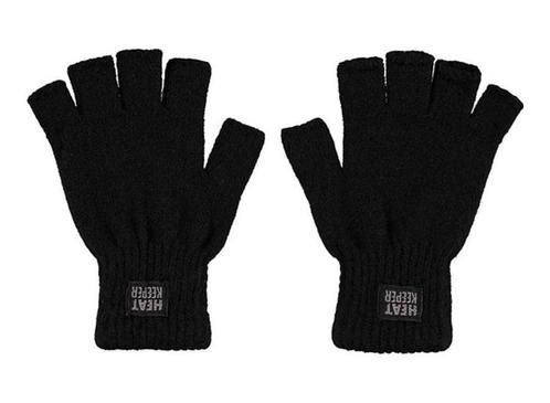 Heat Keeper Vingerloze heren thermo handschoenen zwart-S/M, Kleding | Heren, Mutsen, Sjaals en Handschoenen, Nieuw, Verzenden