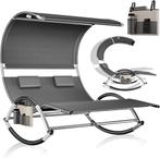KESSER® Ligbed met zonnedak - Schommelstoel - Antraciet, Huis en Inrichting, Verzenden, Nieuw