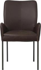 Donkerbruine leren    -  (donkerbruin leer), Huis en Inrichting, Stoelen, Overige kleuren, Nieuw, Leer, Ophalen of Verzenden