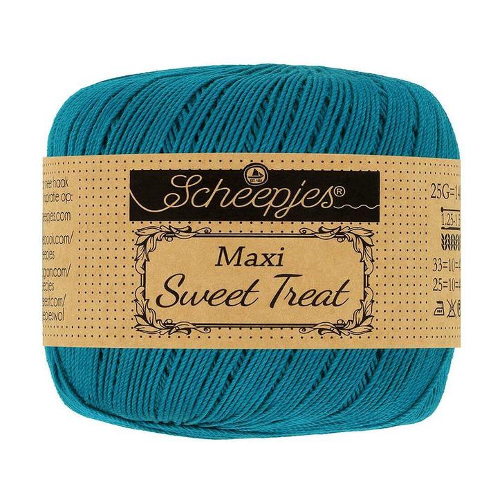 Scheepjes Maxi Sweet Treat - 400 petrol blue - Gemercerise, Hobby en Vrije tijd, Breien en Haken, Ophalen of Verzenden