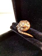 Ring - 18 karaat Geel goud, Roségoud Diamant (Natuurlijk) -, Sieraden, Tassen en Uiterlijk, Ringen, Nieuw