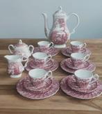 Myott - Koffie- en theeservies (35) - The Hunter rood -, Antiek en Kunst, Antiek | Meubels | Tafels