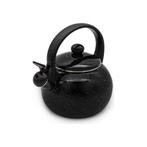 Meyerhoff Fluitketel Theepot Look Emaille Zwart 2.2 Liter -, Ophalen of Verzenden, Nieuw