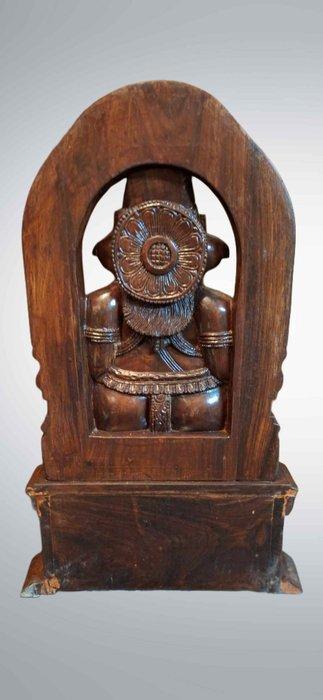 Beeld, Statua di Ganesha indiano in palissandro intagliato a, Antiek en Kunst, Kunst | Niet-Westerse kunst