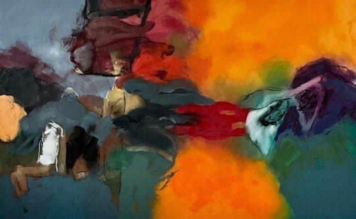 Henk van Vessem (1939-2026) - Het zonlicht sluipt de nacht, Antiek en Kunst, Kunst | Schilderijen | Modern