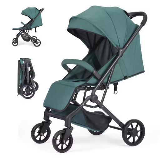 Opvouwbare High-View Kinderwagen met Vier Wielen, Kinderen en Baby's, Kinderwagens en Combinaties, Nieuw, Verzenden