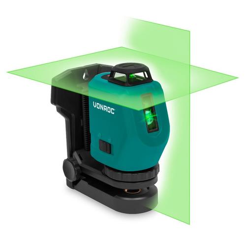 360° Accu kruislijnlaser 4V groen | zelfnivellerend -  40, Doe-het-zelf en Verbouw, Gereedschap | Overige machines, Nieuw, Verzenden