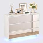 Commode - Dressoir - 100x32x72,5 cm - 6 Lades - Wit - UEV, Verzenden, Zo goed als nieuw