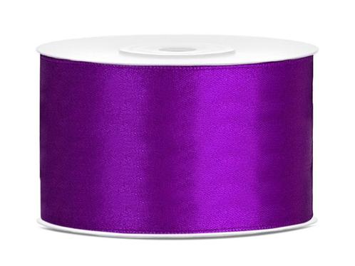 Satijn Lint Paars 38mm 25m, Hobby en Vrije tijd, Feestartikelen, Nieuw, Verzenden