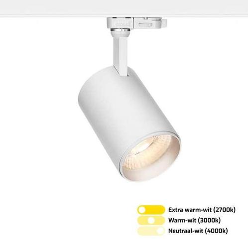 Ledisons LED-railspot 3-fase Lumina tri-color, Huis en Inrichting, Lampen | Spots