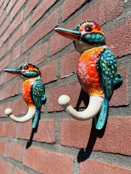 Decoratief ornament (2) - Set van twee ijsvogels, Antiek en Kunst, Kunst | Designobjecten