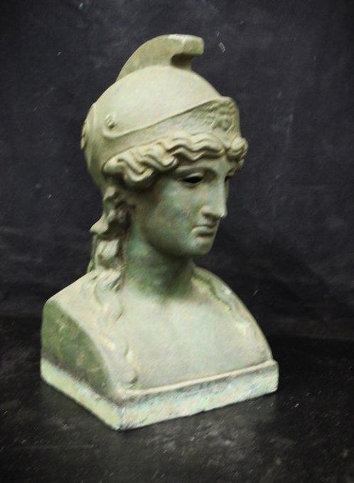 sculptuur, Testa di Minerva - 56 cm - Brons, Antiek en Kunst, Antiek | Keramiek en Aardewerk