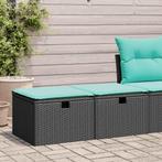 vidaXL 2-delige Loungeset met kussens poly rattan acacia, Verzenden, Nieuw, Rotan, Loungeset