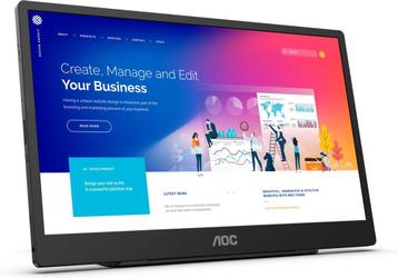 AOC 16T2 - Full HD IPS Portable Touch Screen USB-C Monitor - beschikbaar voor biedingen