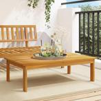 vidaXL Tuintafel 100x60x30 cm massief acaciahout, Verzenden, Nieuw, Hardhout
