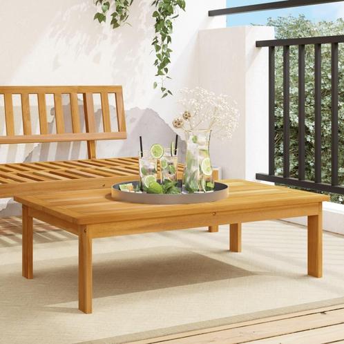 vidaXL Tuintafel 100x60x30 cm massief acaciahout, Tuin en Terras, Tuinsets en Loungesets, Nieuw, Hardhout, Verzenden
