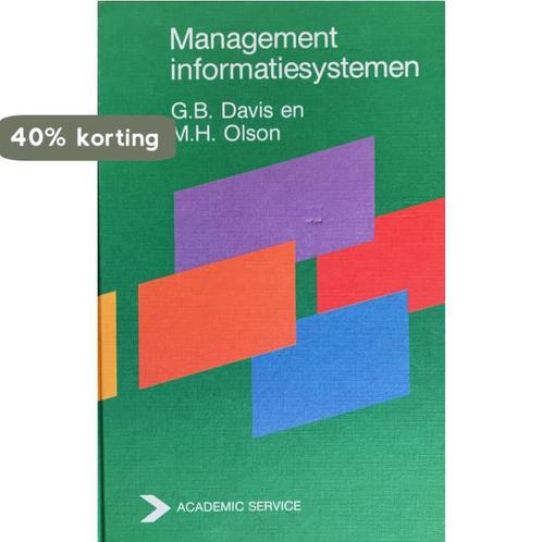 MANAGEMENT INFORMATIESYSTEMEN 9789062331895 G.B. Davis, Boeken, Informatica en Computer, Gelezen, Verzenden