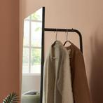 Garderobespiegel Saden met kledingrek 165x40x51 cm zwart [en, Huis en Inrichting, Woonaccessoires | Spiegels, Verzenden, Nieuw
