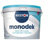 Histor Monodek Muurverf Ral 9016 10 liter, Doe-het-zelf en Verbouw, Verf, Beits en Lak, Nieuw, Verf, 5 tot 10 liter, Wit