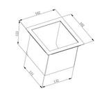 Reserve Toiletrolhouder Inbouw AQS Geborsteld Gunmetal, Ophalen of Verzenden, Nieuw