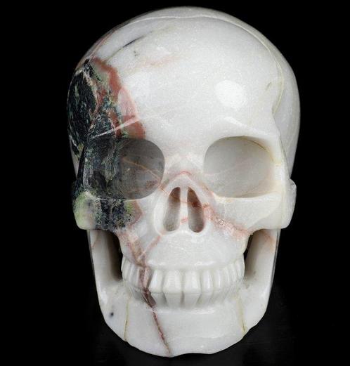 Jaspis 1,11 kg 11,60 cm x 8,50 cm Magische schedel AA Hiso, Verzamelen, Mineralen en Fossielen