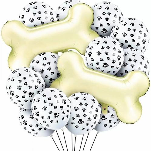 14-delige honden ballonnen decoratie set, Dieren en Toebehoren, Honden-accessoires, Nieuw, Verzenden