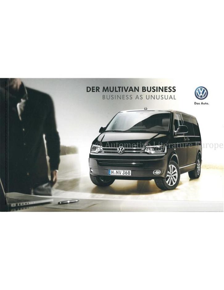 2013 VOLKSWAGEN MULTIVAN BUSINESS BROCHURE DUITS, Boeken, Auto's | Folders en Tijdschriften, Volkswagen