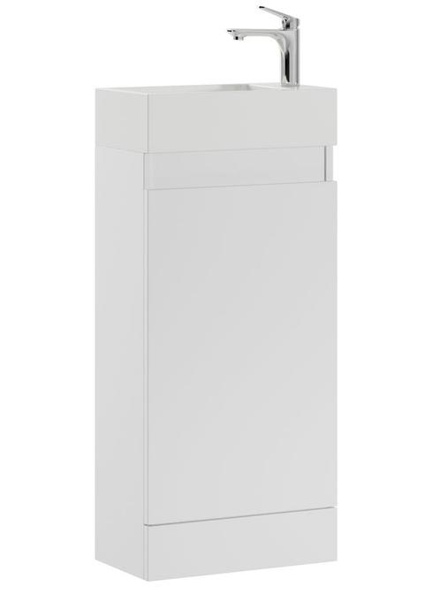 Toiletmeubel Peru 40 x 22 cm Hoogglans Wit Fonteinmeubel, Doe-het-zelf en Verbouw, Sanitair, Nieuw, Wastafel, Verzenden
