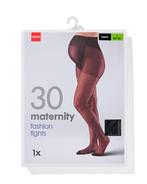HEMA Fashion zwangerschapspanty met stippen 40D zwart, Kleding | Dames, Leggings, Maillots en Panty's, Nieuw, Zwart, Verzenden